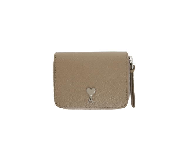 Ami Paris Ami Paris De Cœur Wallet Taupe - view 1