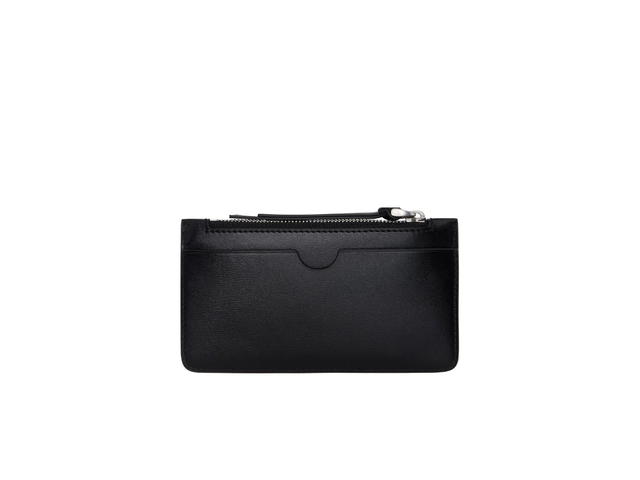 Ami Paris Ami Paris Leather Zipped Card Holder Black - view 2