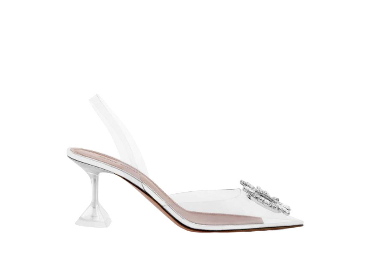 Amina Muaddi Amina Muaddi Begum Glass 70 Transparent PVC