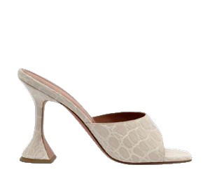 Buy Amina Muaddi Lupita Slipper Oat Cocco at Sasom – Authentic and Ready to Ship