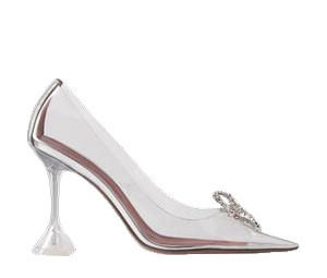 Buy Amina Muaddi Rosie Glass Crystal-embellished PVC Pumps at Sasom – Authentic and Ready to Ship