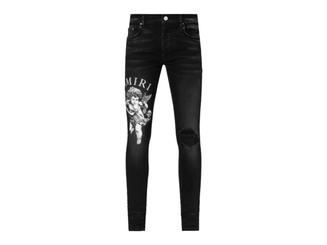 AMIRI AMIRI Aged Black Cherub Jeans