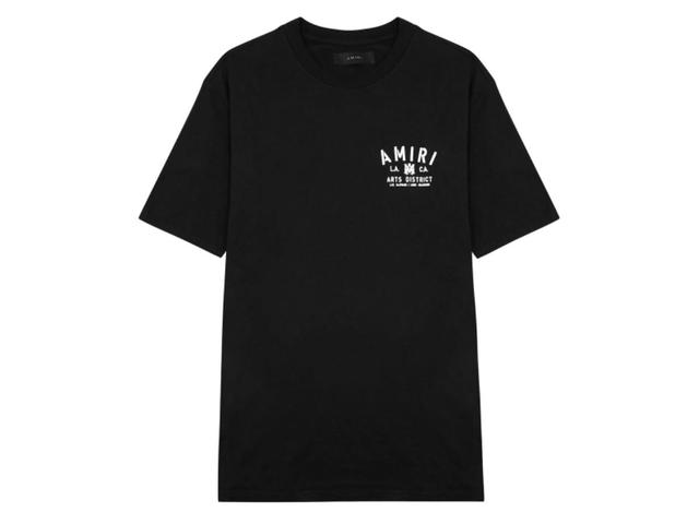 AMIRI AMIRI Arts District logo Print Cotton T-Shirt Black - view 1