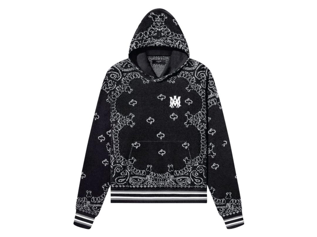 AMIRI AMIRI Bandana B-Ball Hoodie Black