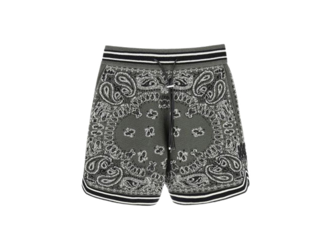 AMIRI AMIRI Bandana B-Ball Shorts Green