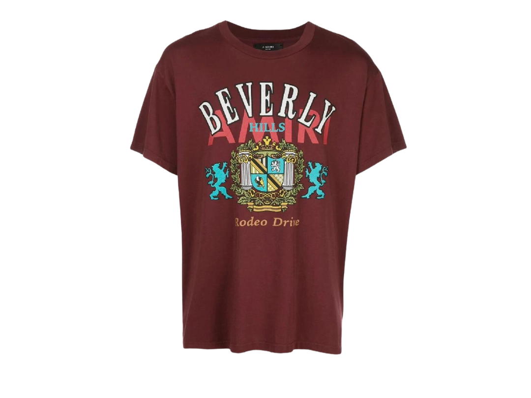 AMIRI AMIRI Beverly Hills Logo Print T-Shirt Red