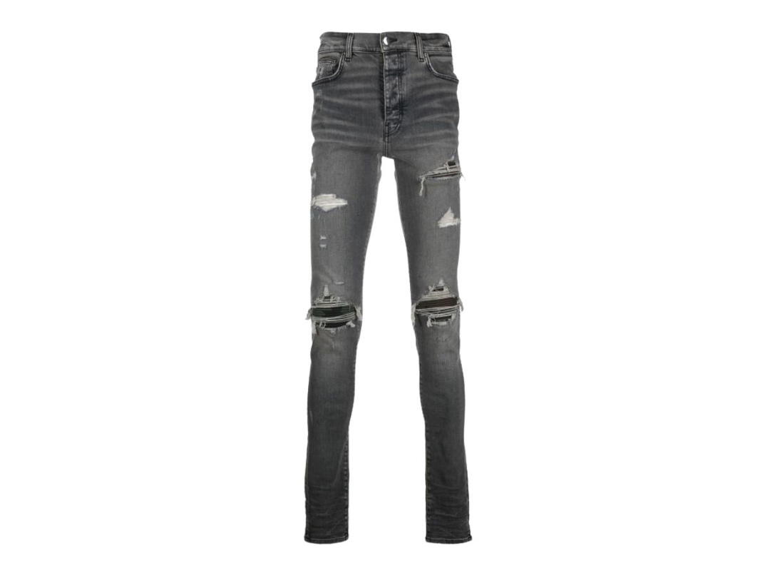 AMIRI AMIRI Distressed Effect Slim Fit Jeans Grey