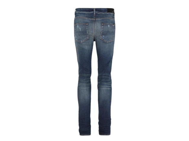 AMIRI AMIRI Faded Distressed Skinny Jeans Deep Classic Indigo - view 2