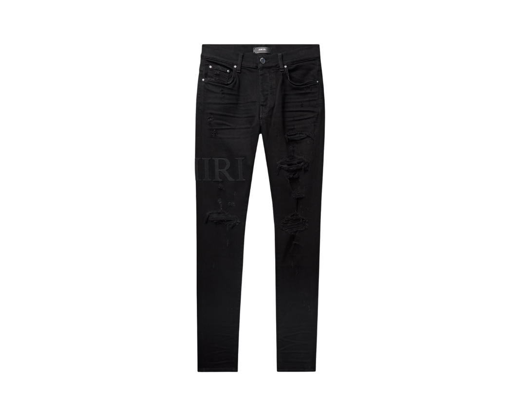 AMIRI AMIRI Serif Logo Jeans Black