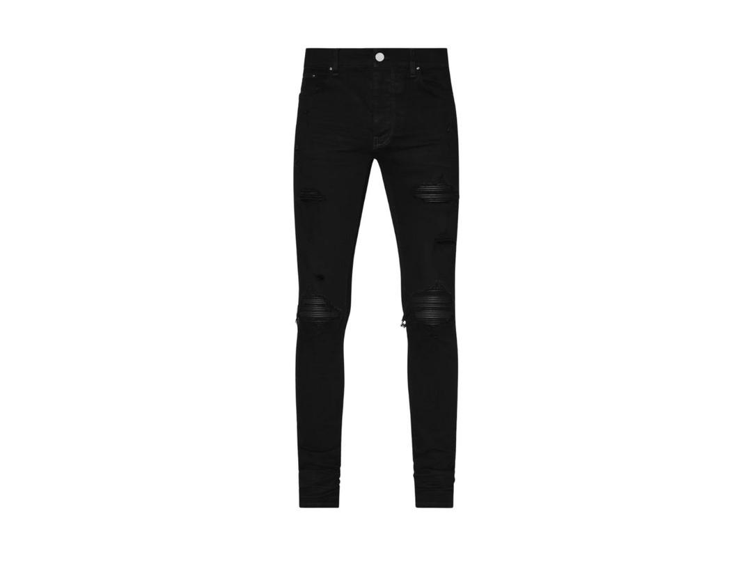 AMIRI AMIRI MX1 Jean In Distressed Italian Denim Skinny Jeans Black