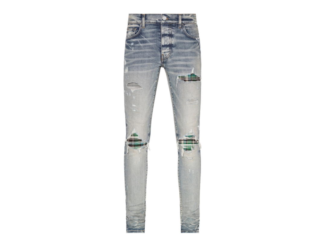 AMIRI AMIRI MX1 Jeans Clay Indigo-Green Plaid