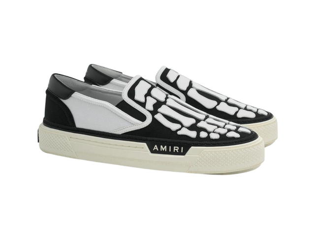 AMIRI AMIRI Skel Top Slip On Black And White - view 2