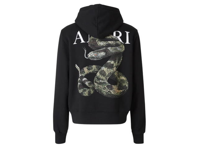AMIRI AMIRI Snake Graphic Print Hoodie Black - view 2
