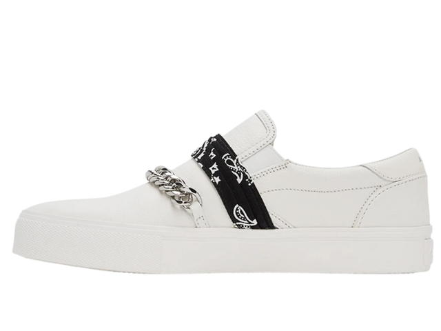 AMIRI AMIRI White Bandana Chain Slip-On Sneakers - view 2