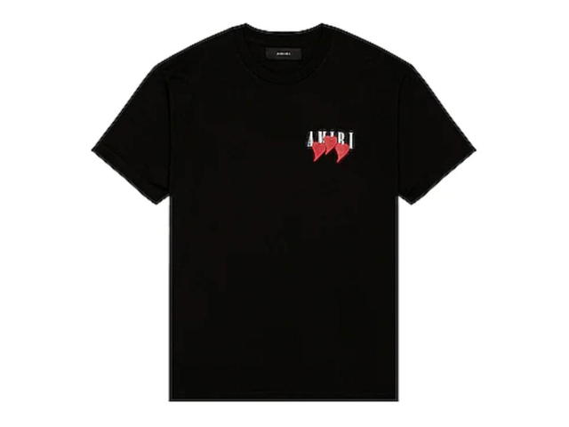 AMIRI AMIRI Three Heart T-Shirt Black - view 1