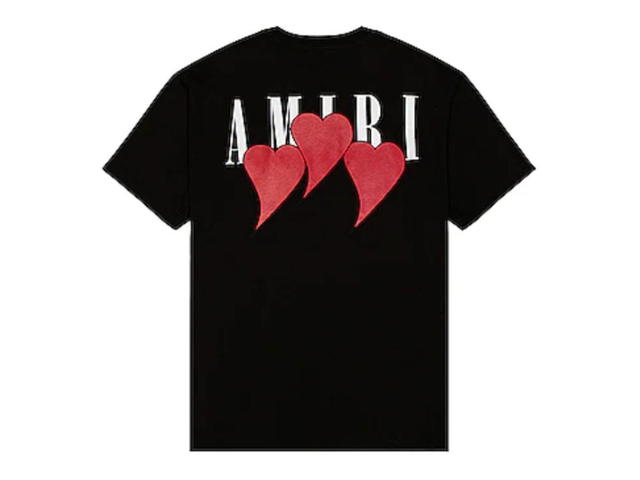 AMIRI AMIRI Three Heart T-Shirt Black - view 2