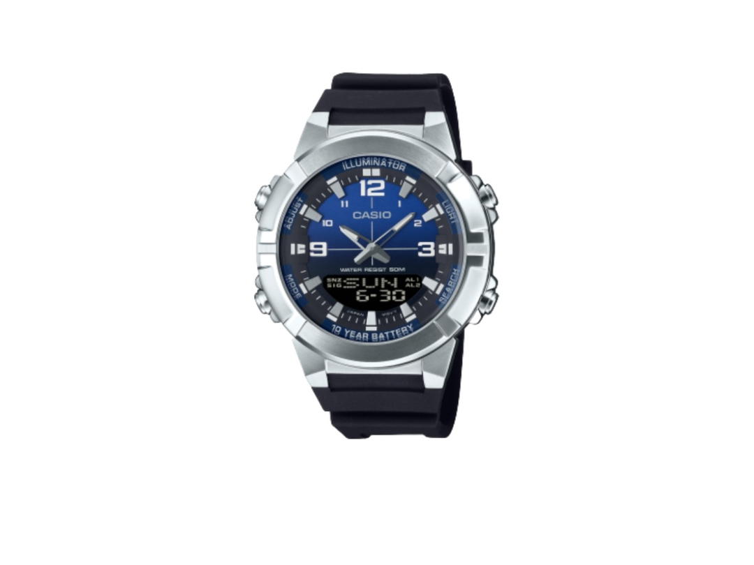 CASIO CASIO Analog-Digital Dial 44 mm AMW-870A-2AV Blue Gradient