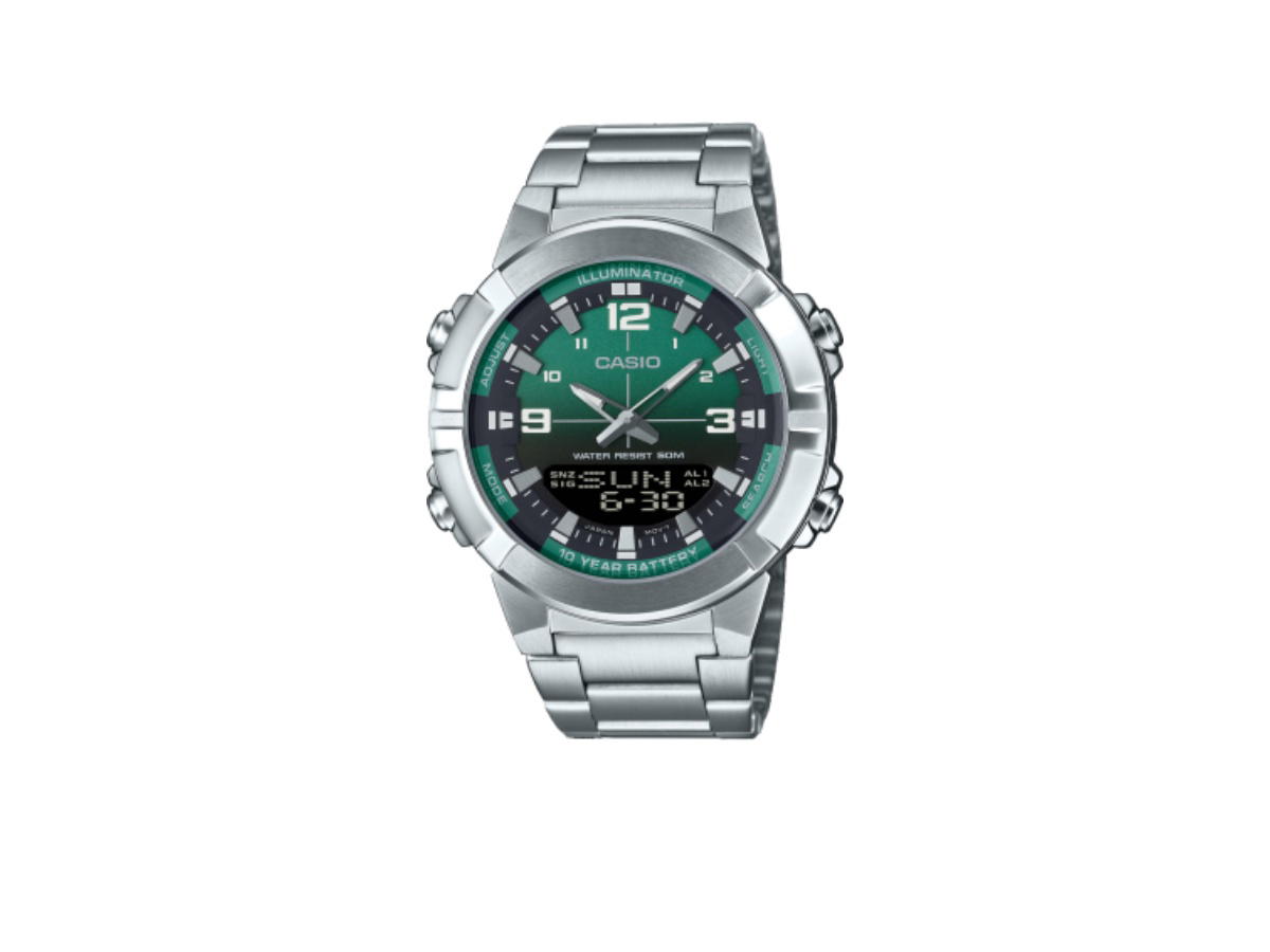 Casio Casio AMW-870DA-3AV Stainless Steel Green