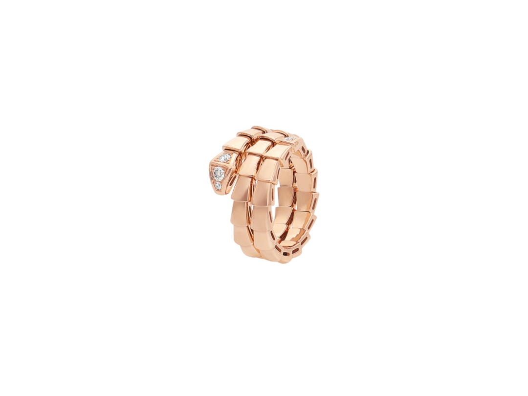 Bvlgari Bvlgari Serpenti Viper Ring Rose Gold