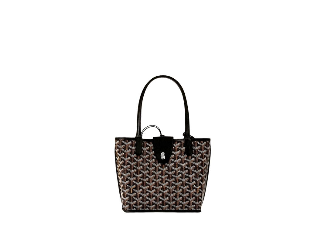 Goyard Goyard Anjou Mini Bag Leather Croc Universel Black