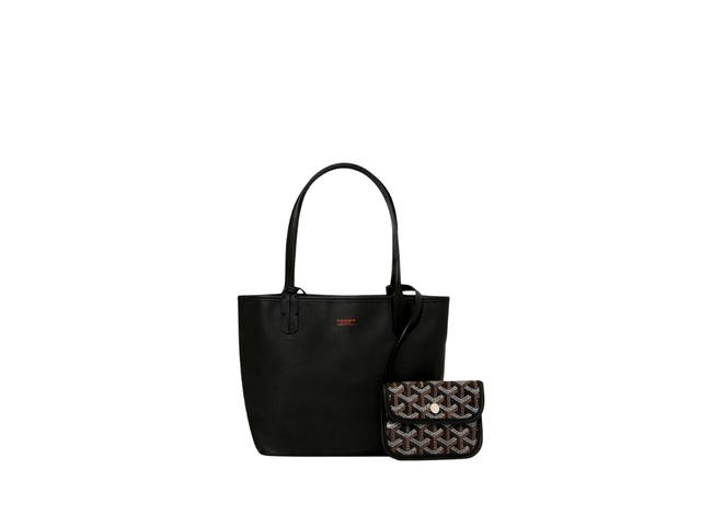 Goyard Goyard Anjou Mini Bag Leather Croc Universel Black - view 3