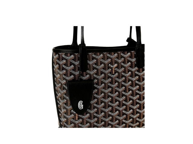 Goyard Goyard Anjou Mini Bag Leather Croc Universel Black - view 5