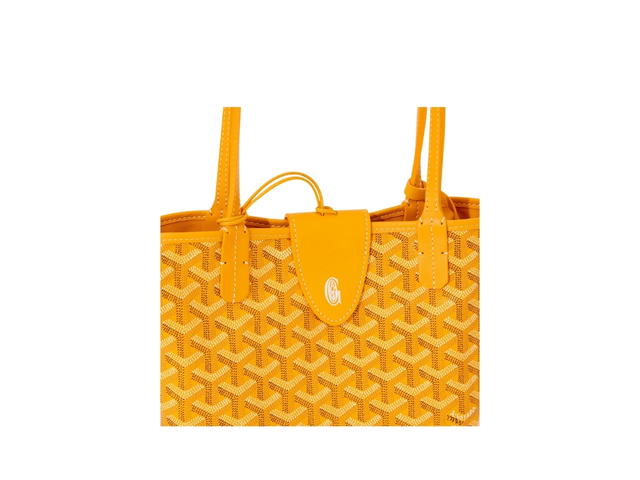 Goyard Goyard Anjou Mini Bag Leather Croc Universel Yellow - view 4
