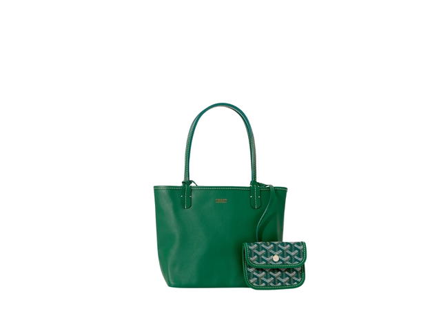 Goyard Goyard Anjou Mini Bag Leather Croc Universel Green - view 3