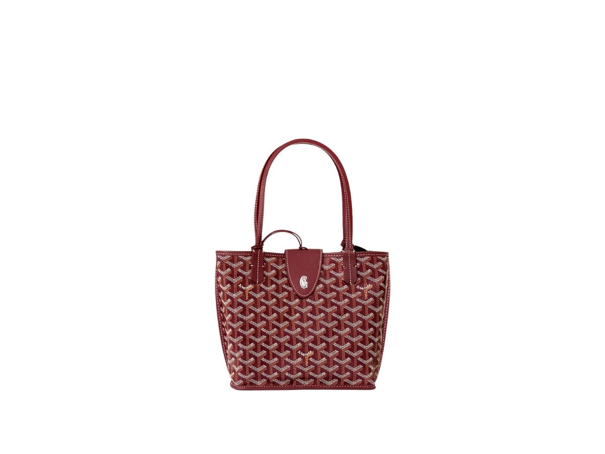 Goyard Goyard Anjou Mini Bag Leather Croc Universel Burgundy