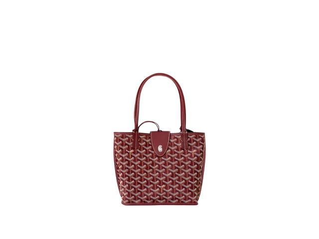 Goyard Goyard Anjou Mini Bag Leather Croc Universel Burgundy - view 1