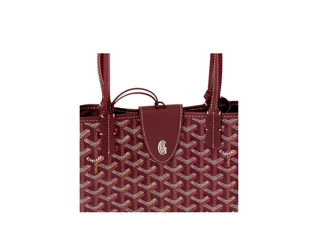 Goyard Goyard Anjou Mini Bag Leather Croc Universel Burgundy - view 4
