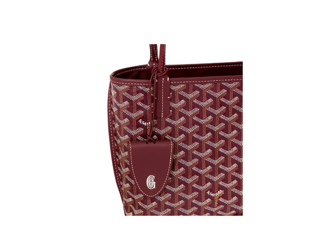 Goyard Goyard Anjou Mini Bag Leather Croc Universel Burgundy - view 5