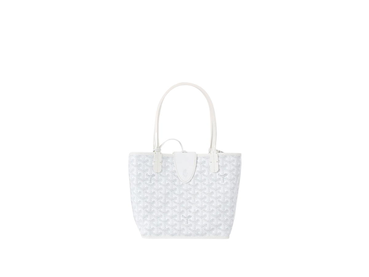 Goyard Goyard Anjou Mini Bag Leather Croc Universel White