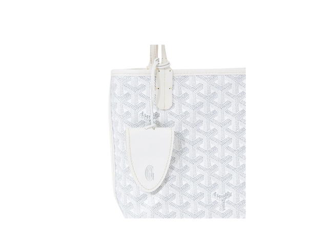 Goyard Goyard Anjou Mini Bag Leather Croc Universel White - view 5