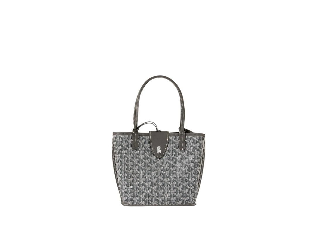 Goyard Goyard Anjou Mini Bag Leather Croc Universel Grey
