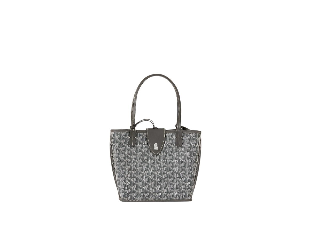 Goyard Goyard Anjou Mini Bag Leather Croc Universel Grey