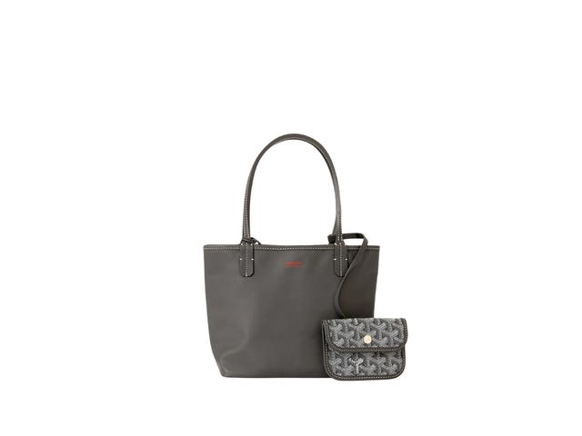 Goyard Goyard Anjou Mini Bag Leather Croc Universel Grey - view 3