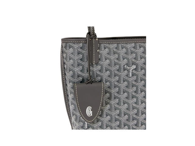Goyard Goyard Anjou Mini Bag Leather Croc Universel Grey - view 5