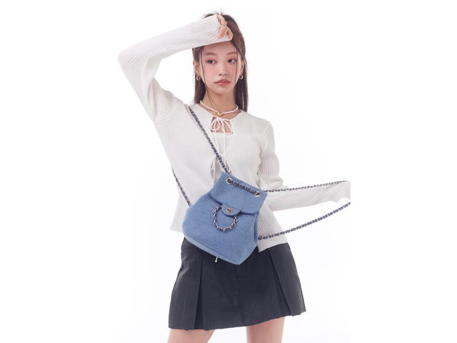 ANOETIC ANOETIC ANC Classic Backpack Denim Medium Blue - view 3