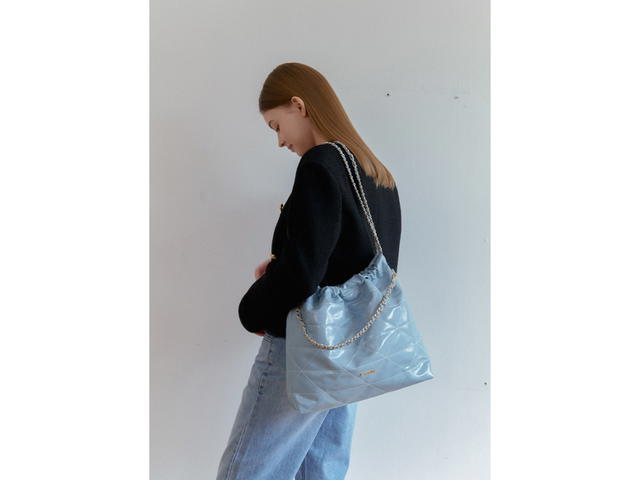 ANOETIC ANOETIC ANC Draw Chain Shoulder Bag Blue - view 3