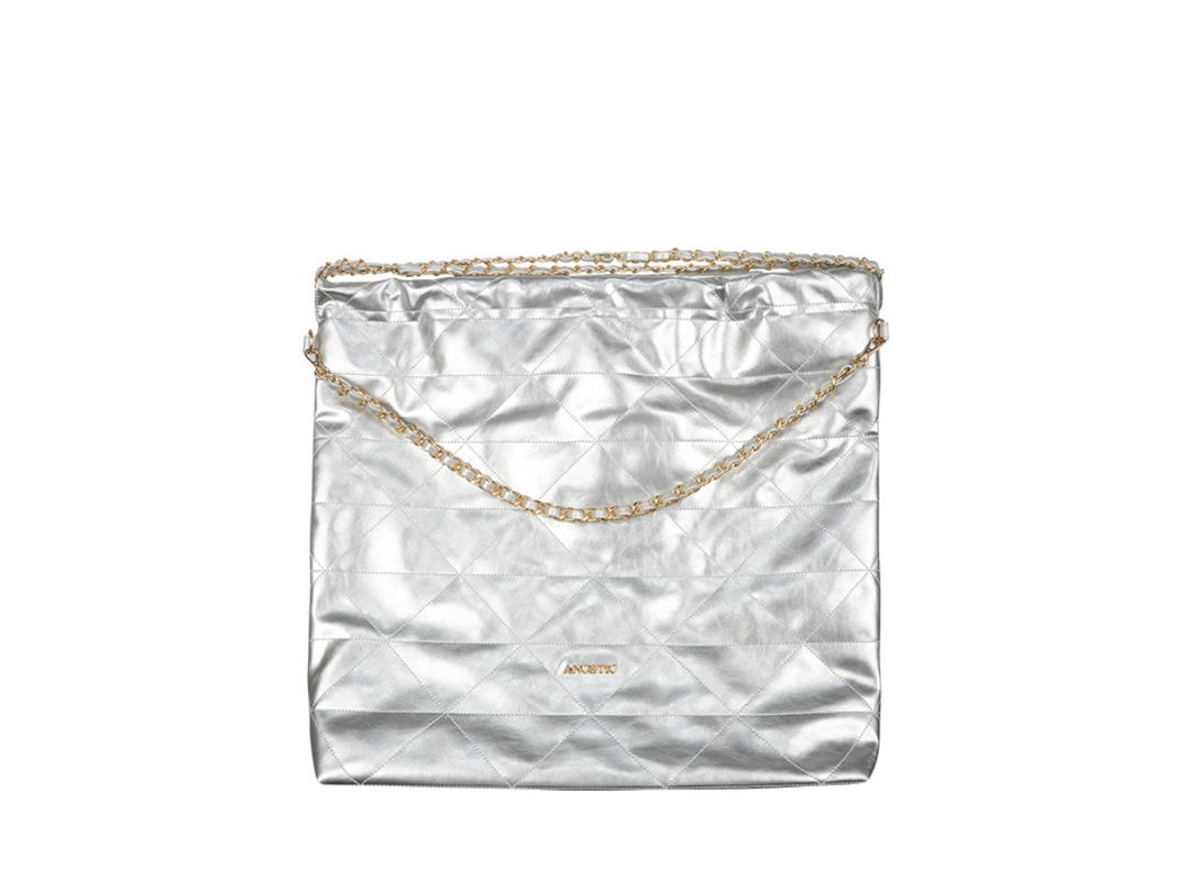 ANOETIC ANOETIC ANC Maxi Journey Shopper Bag Silver