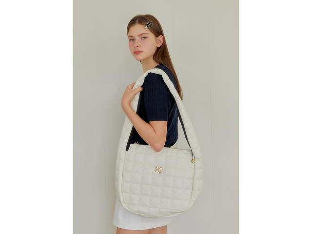 ANOETIC ANOETIC ANC Quilting Big Bag Ivory - view 5