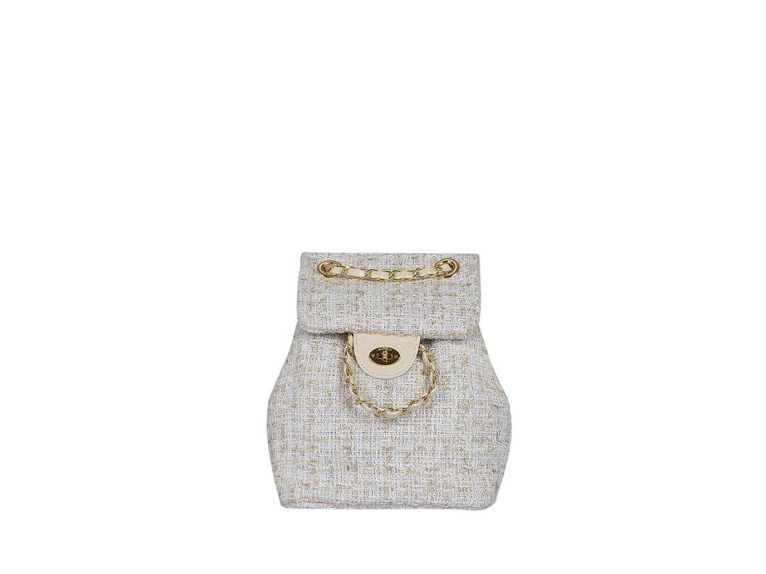 ANOETIC ANOETIC ANC Tweed Classic Backpack Ivory