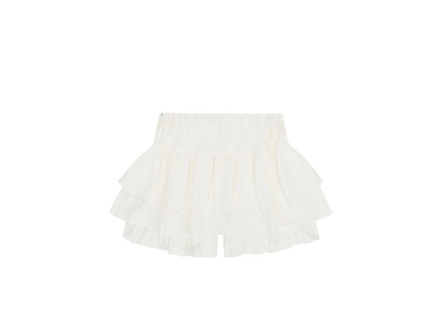 ANOETIC ANOETIC Frill Chiffon Skirt White - view 1