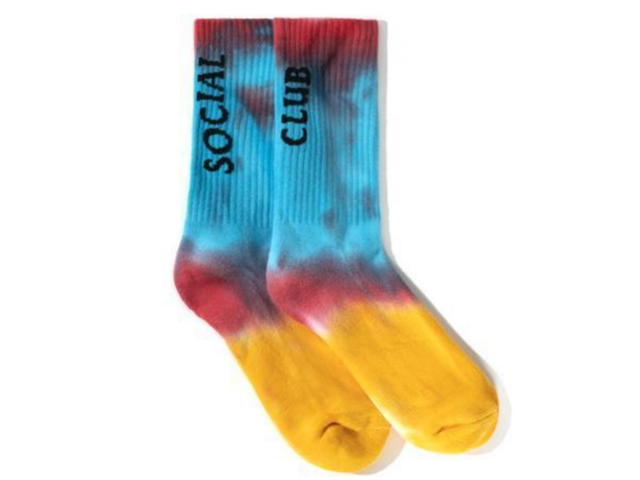 Anti Social Social Club Anti Social Social Club Melted Hearts Rainbow Socks - view 2