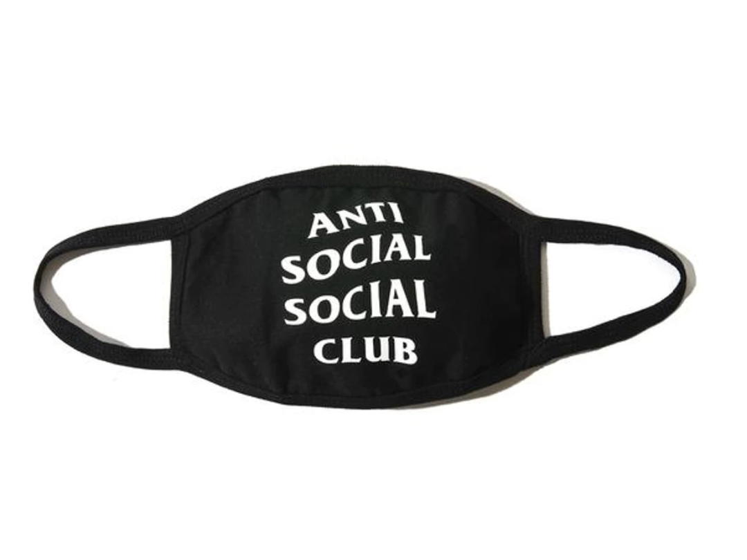 Anti Social Social Club Anti Social Social Club Medical Mask Black