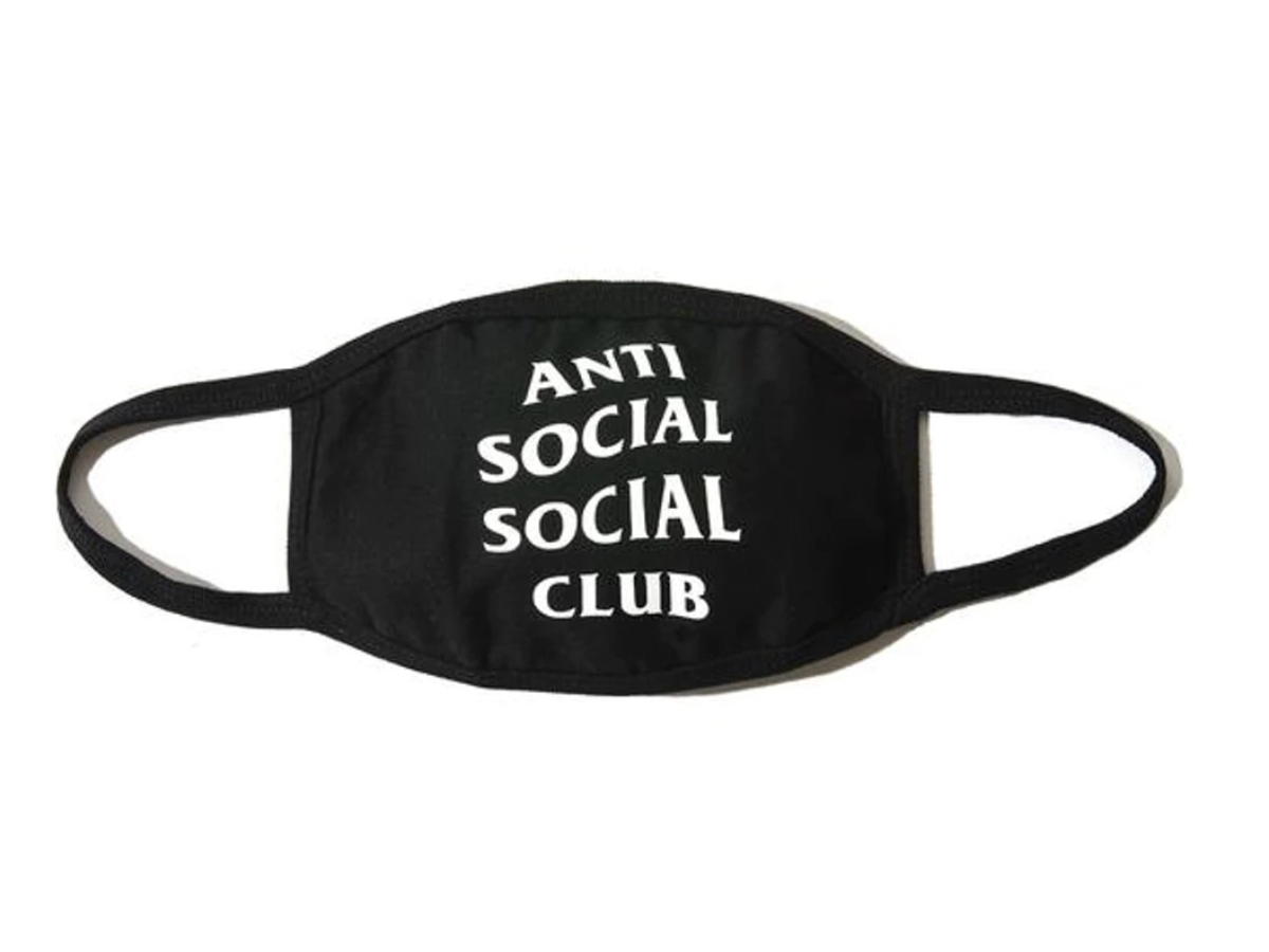 Anti Social Social Club Anti Social Social Club Medical Mask Black