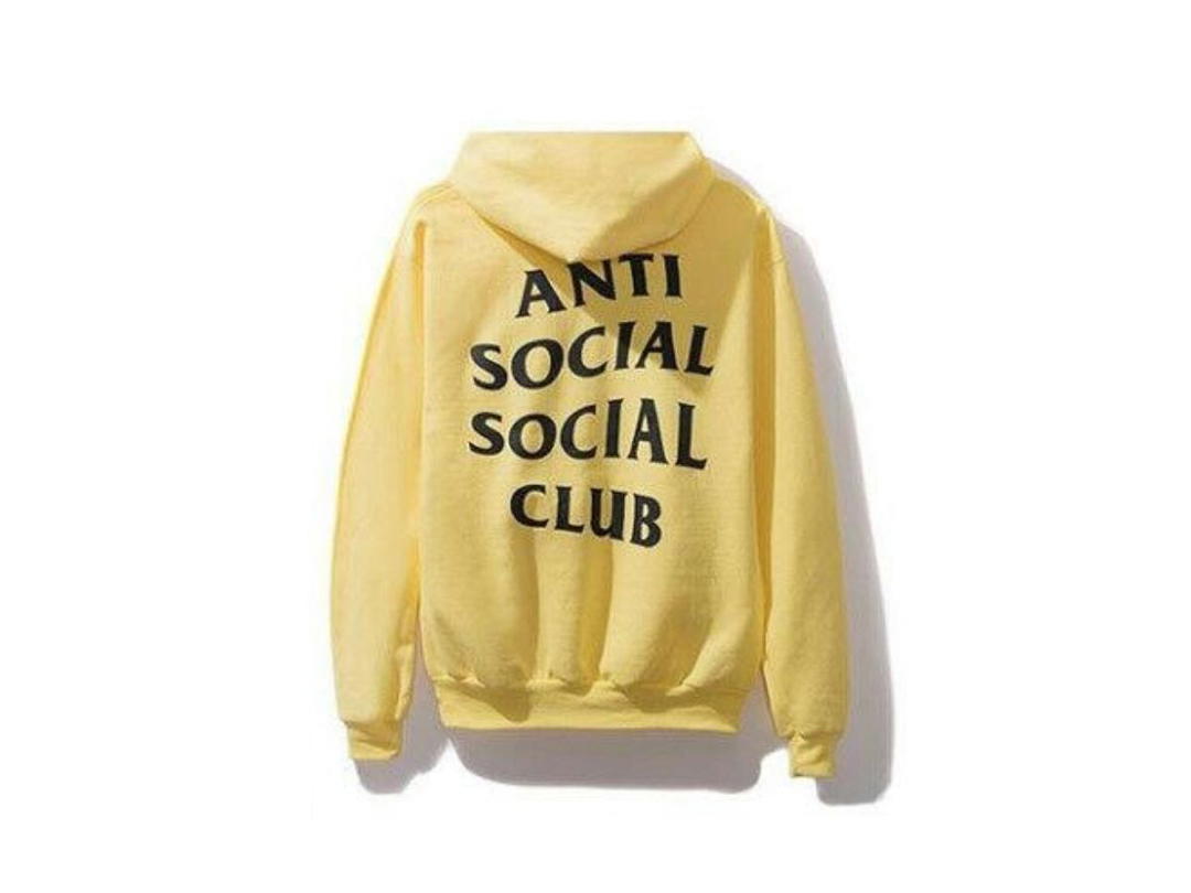 Anti Social Social Club Anti Social Social Club "People Love Reading Negative Reviews Hoodie" (Yellow)