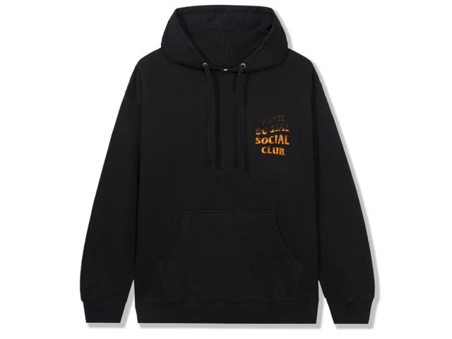 Anti Social Social Club Anti Social Social Club A Fire Inside Flame Hoodie Black - view 2
