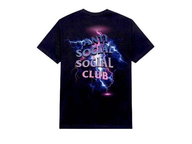Anti Social Social Club Anti Social Social Club Bolt From The Blue Black Tee - view 2
